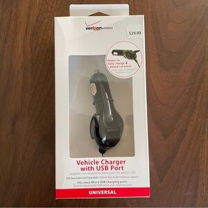 Vehicle Charger with USB Port - NIB
